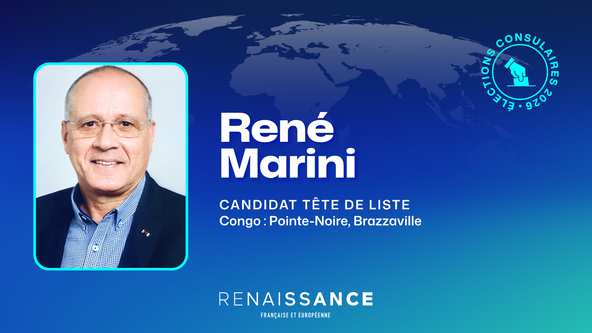 Vos candidats, René Marini à Brazzaville