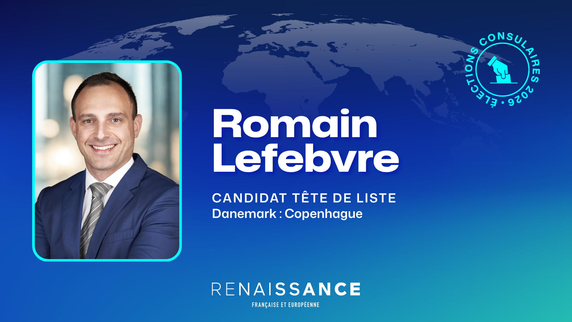 Vos candidats : Romain Lefebvre, candidat au Danemark